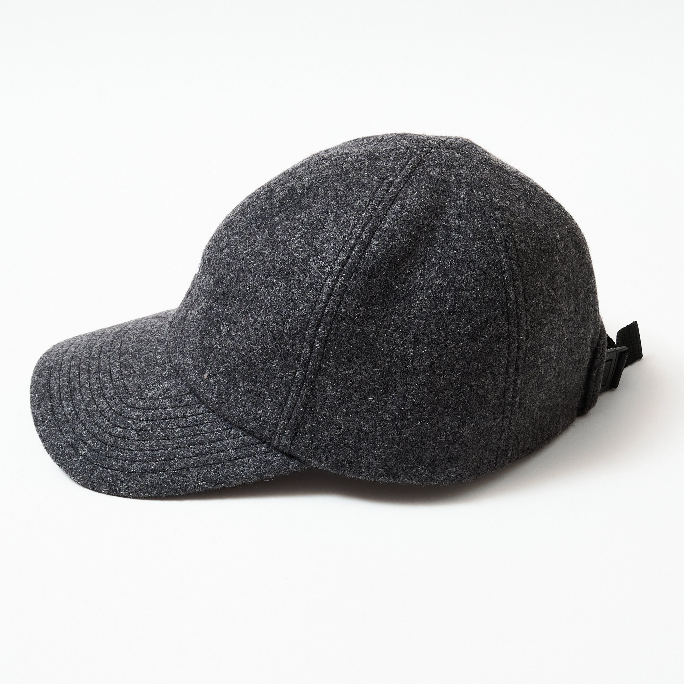 #3903 POST Ball Cap WM1 : wool melton charcoal
