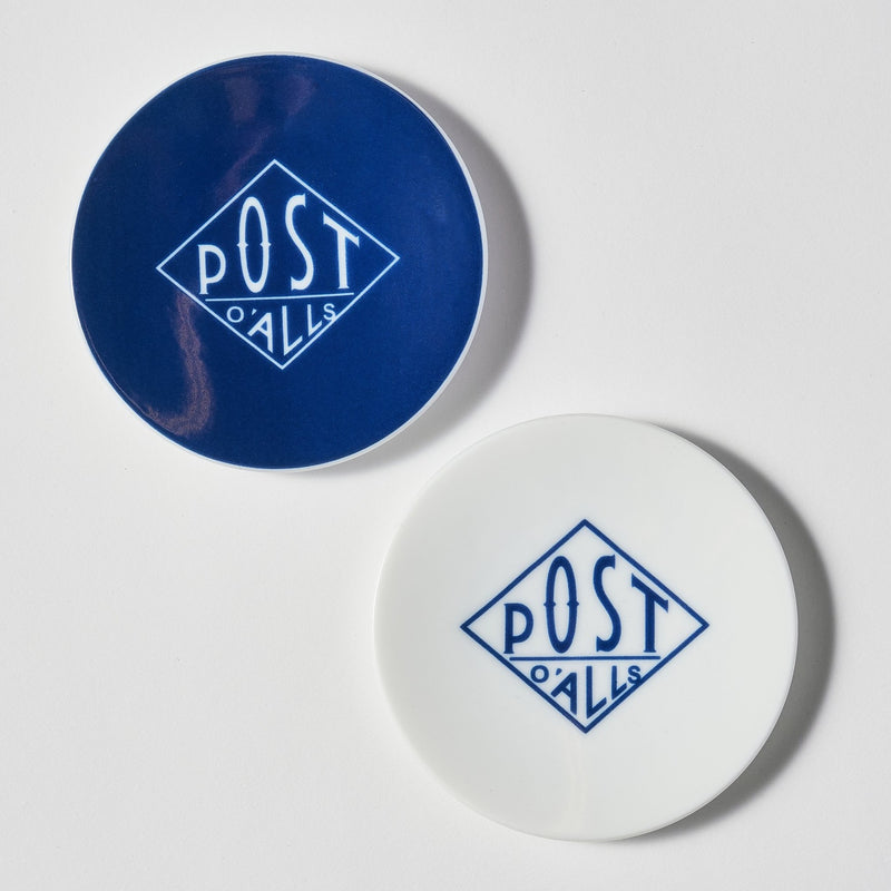 Post O`Alls small plate set