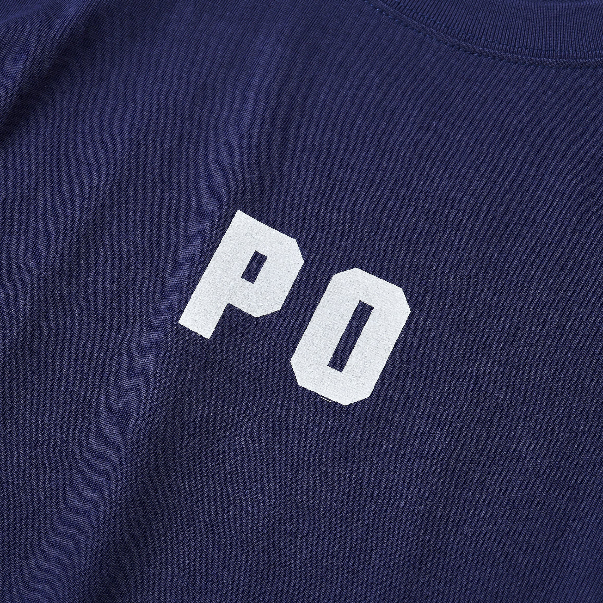 #3007 PO Logo Tee : indigo x white