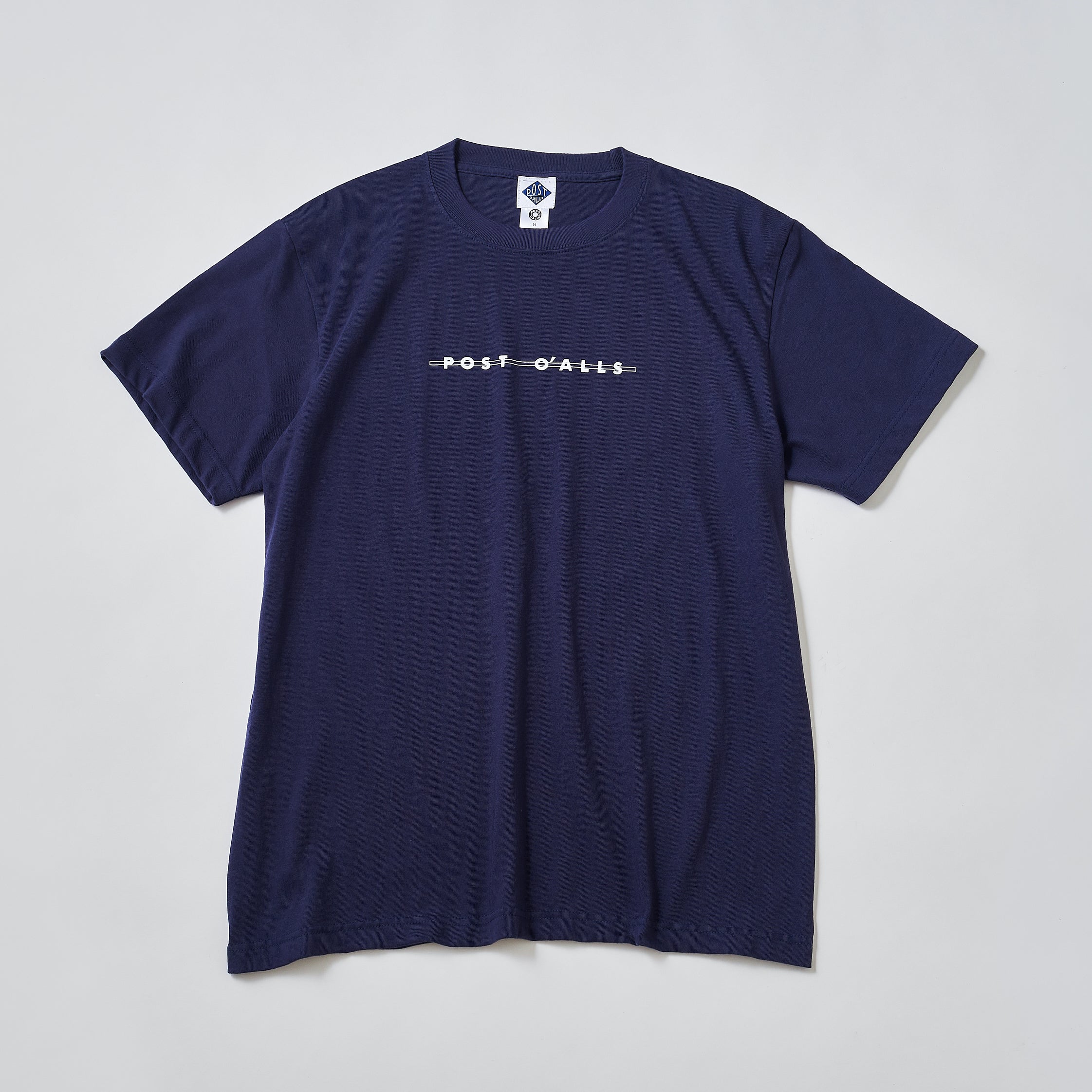 #3008-IW Shop Logo Tee : indigo x white