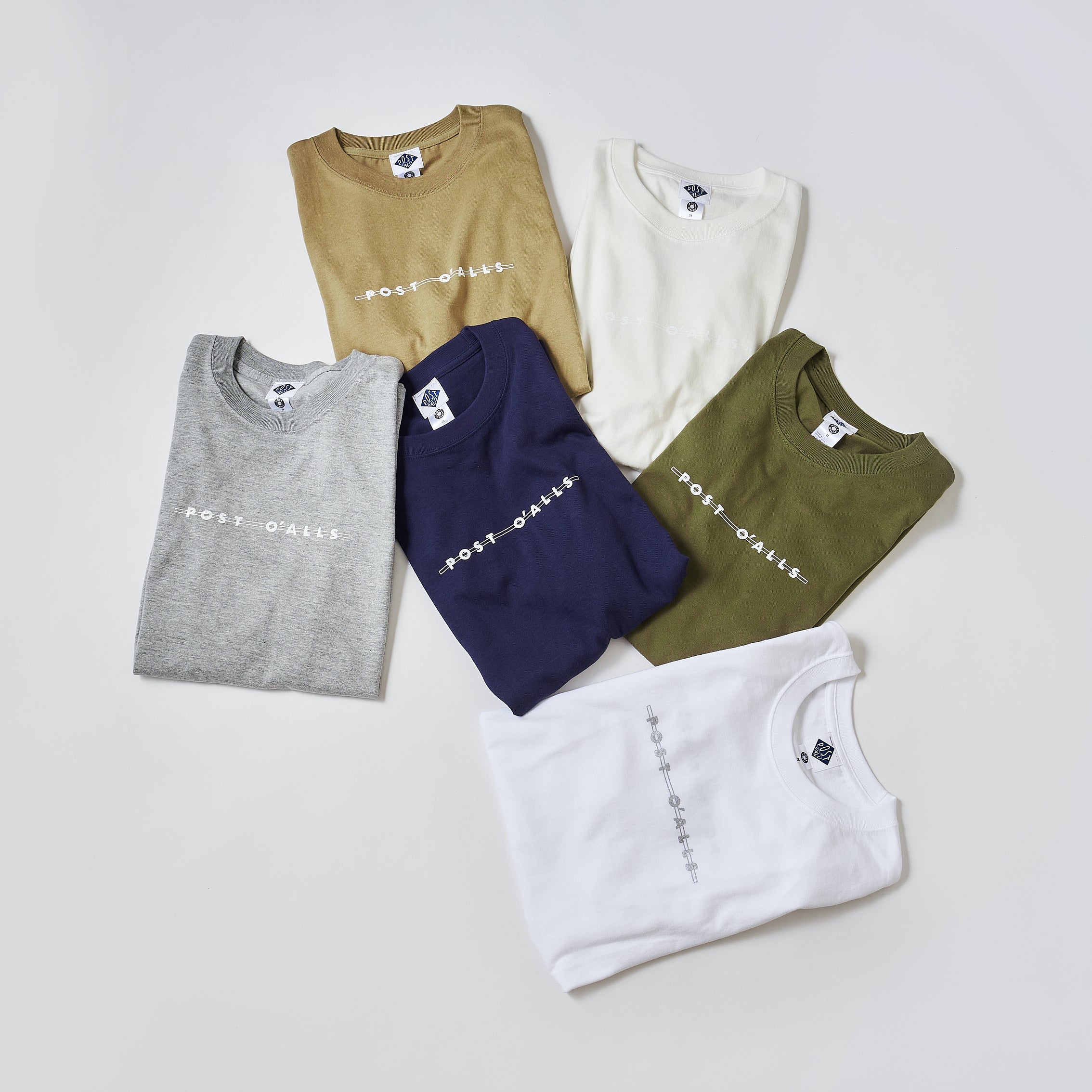 #3008 Shop Logo Tee : olive x white
