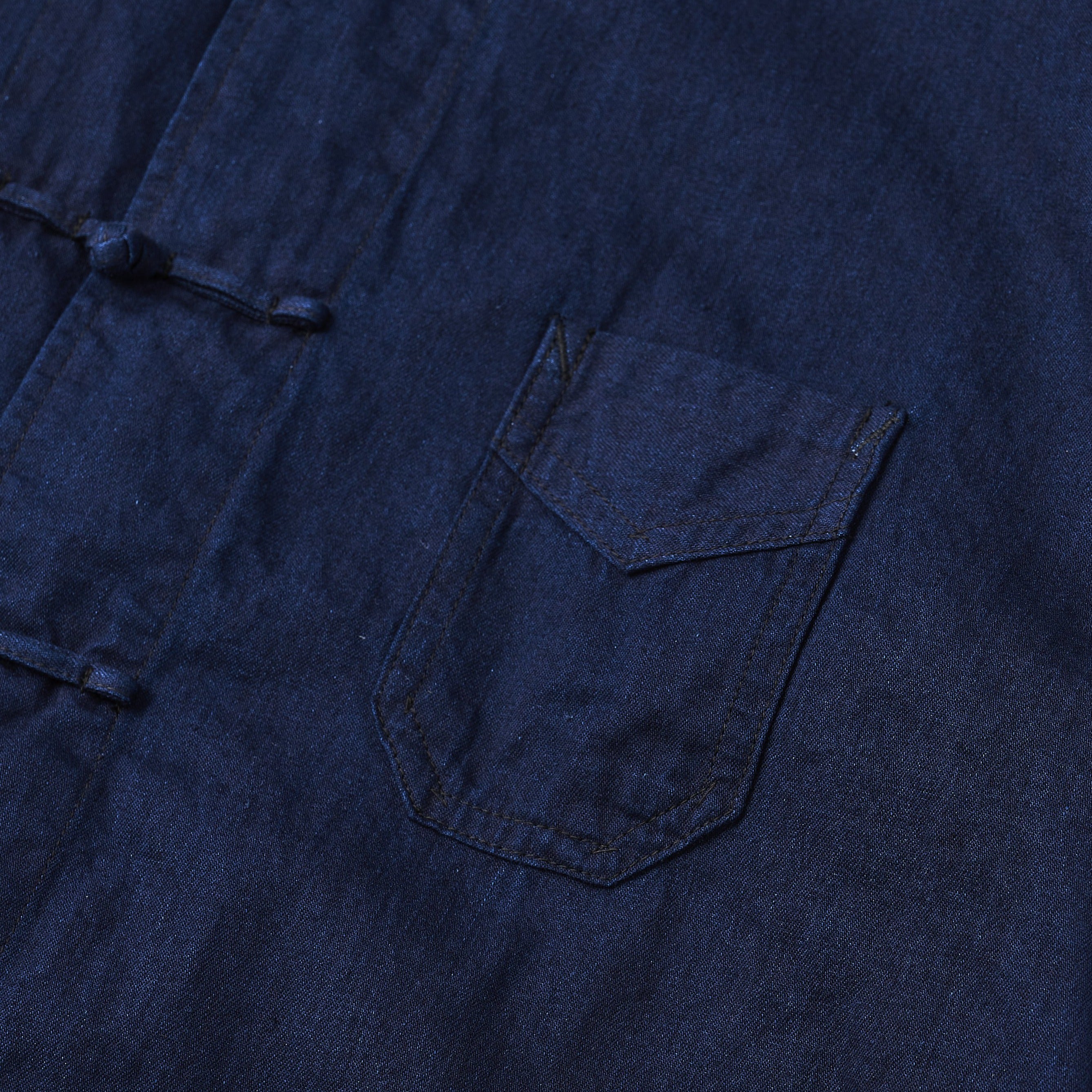 #3107-VT1 POST Chinois : vintage twill / indigo