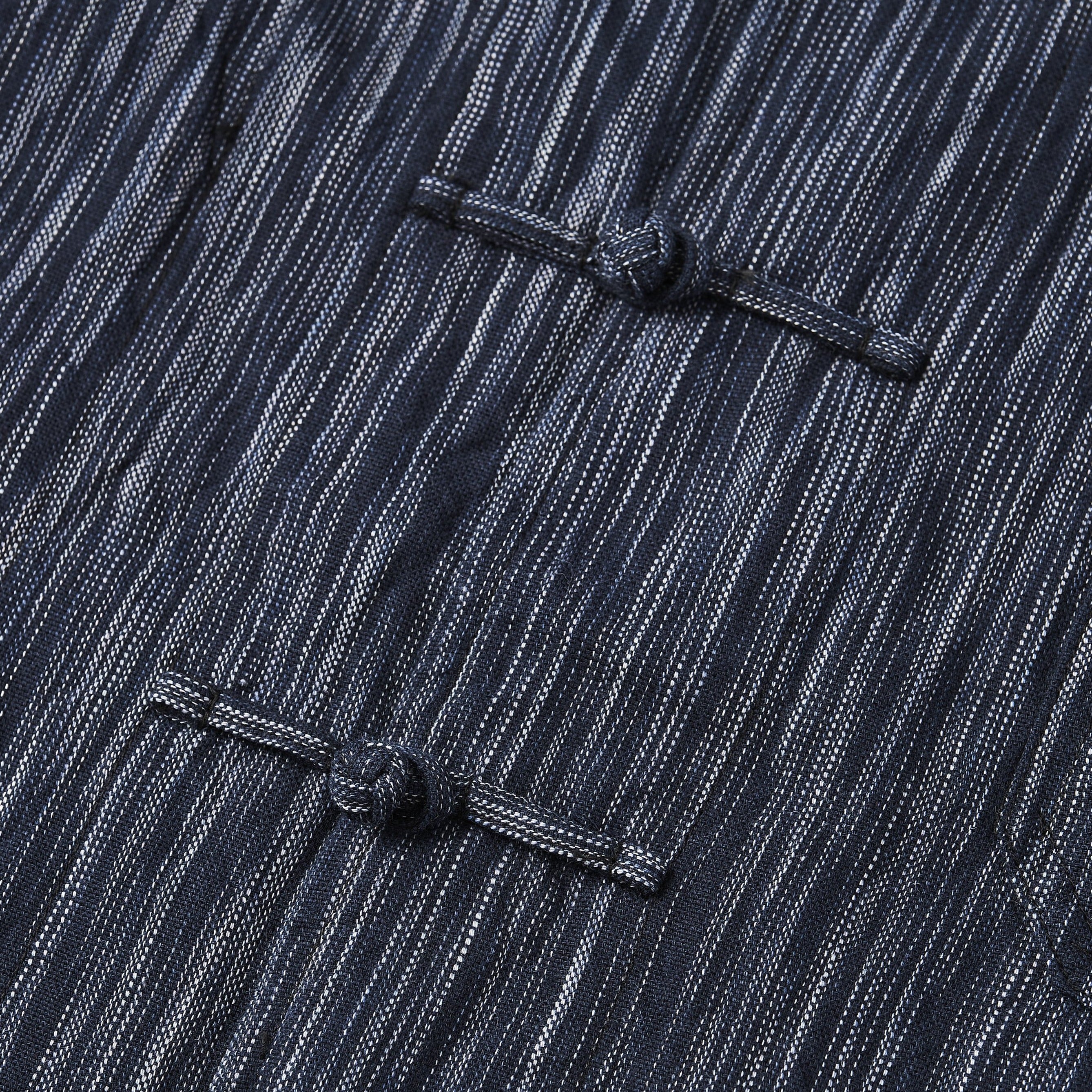 #3107-IKT POST Chinois : indigo ikat / indigo