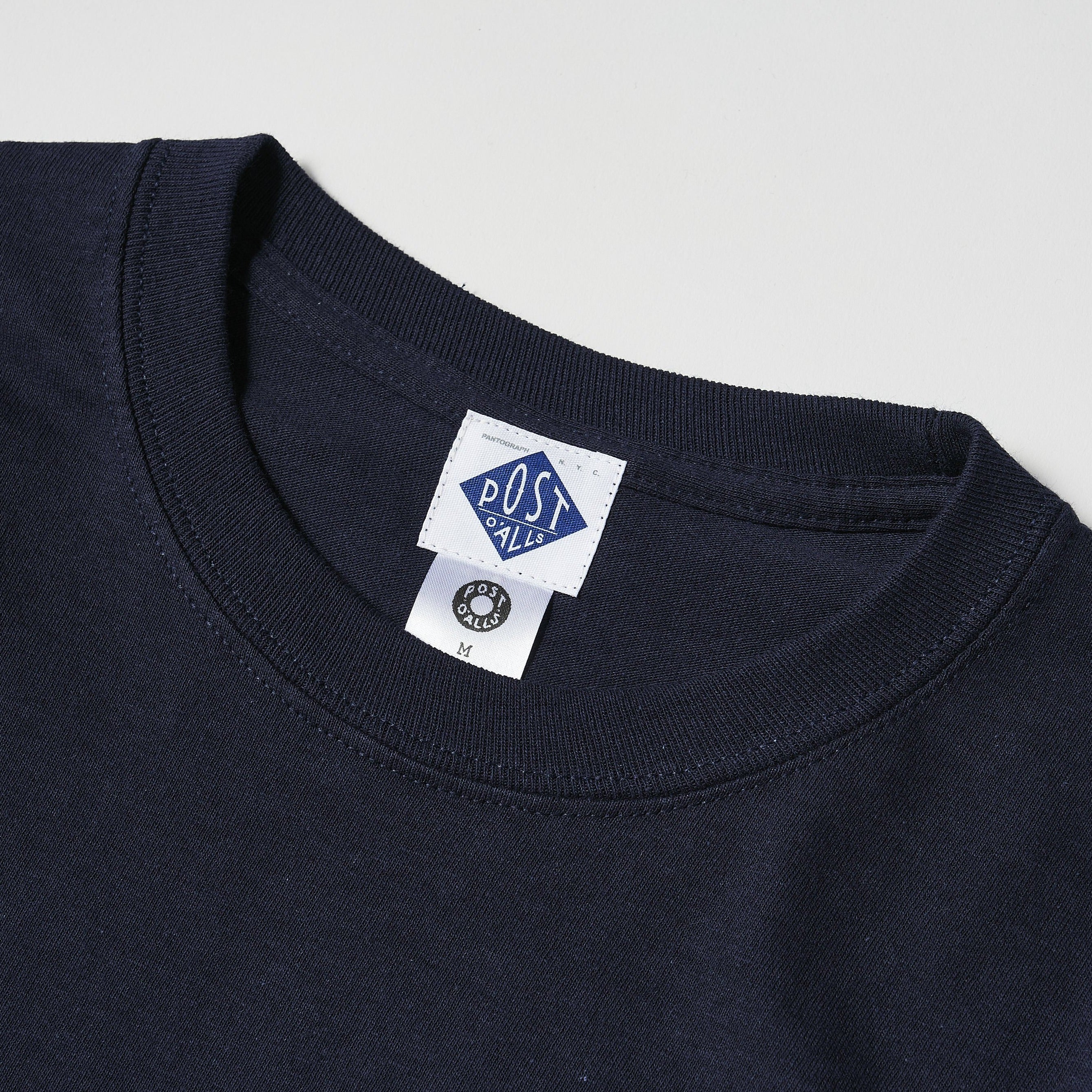 #3704 Square Donut L/S Tee : navy x green 