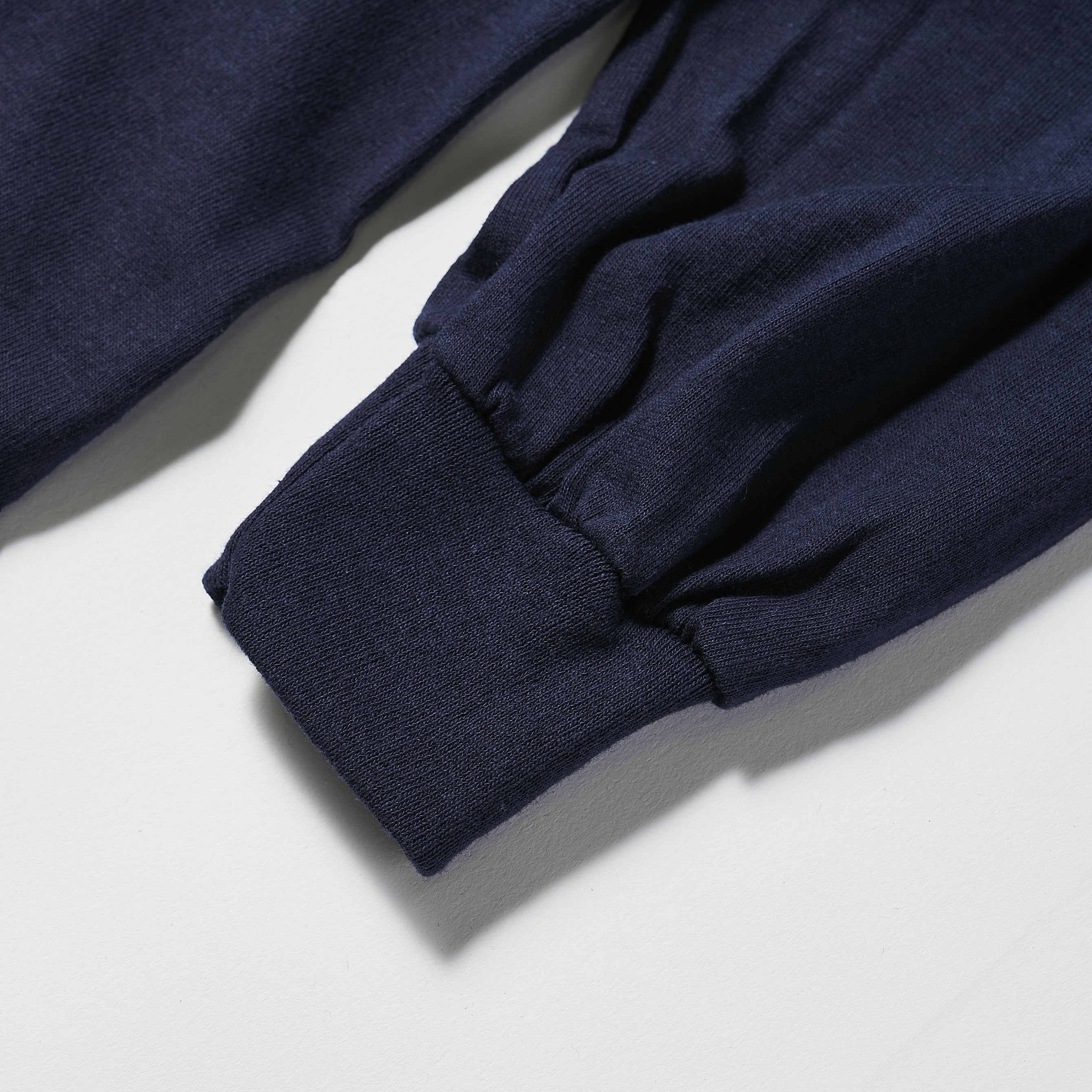 #3704 Square Donut L/S Tee : navy x green 