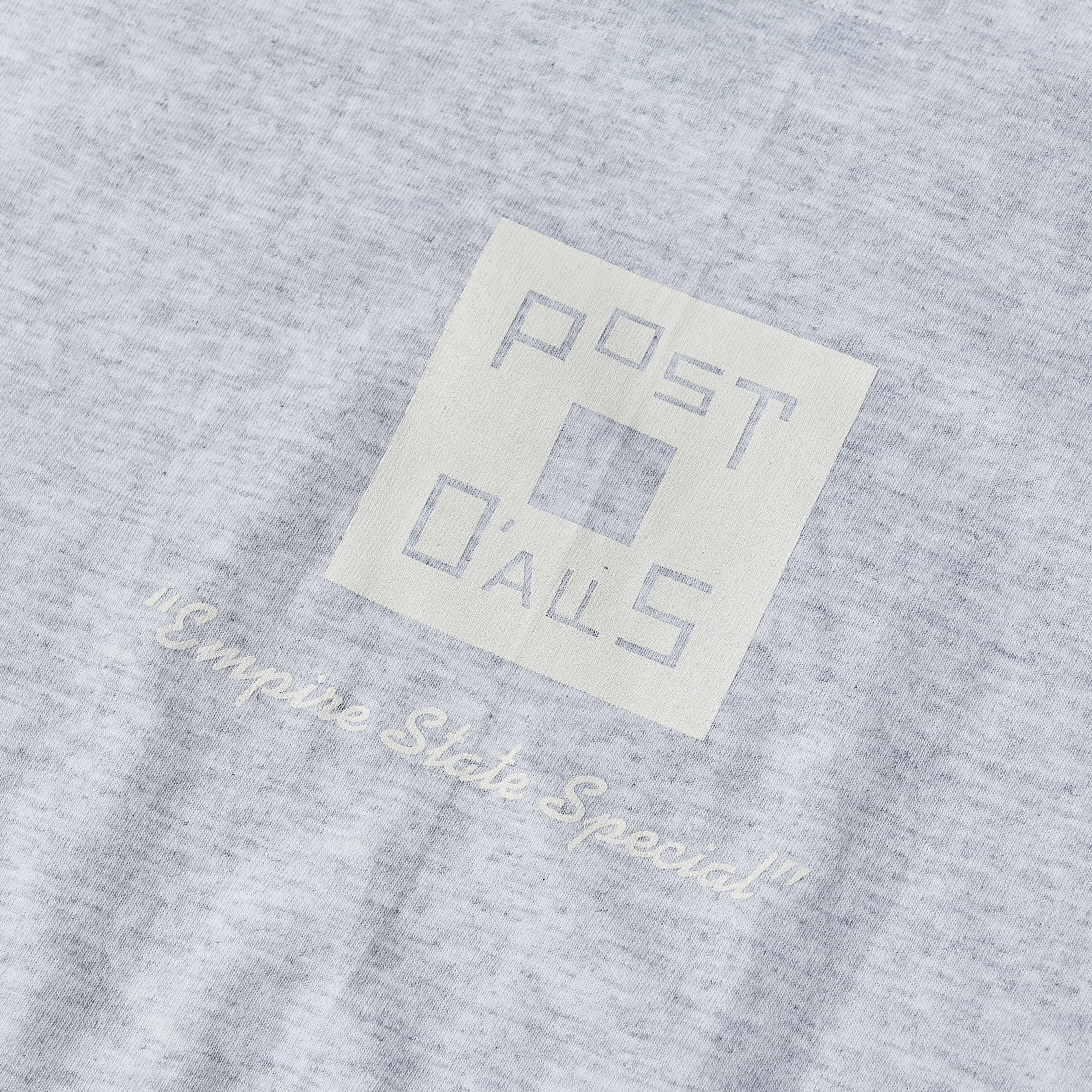 #3006 Square Donut Pocket Tee : ash x white 