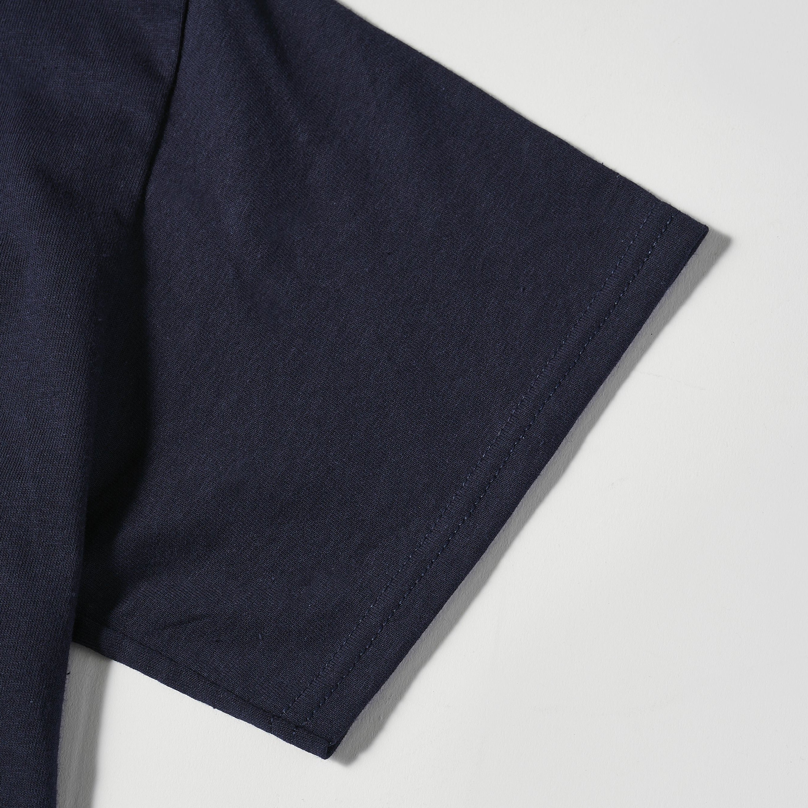 #3006 Square Donut Pocket Tee : navy x green 