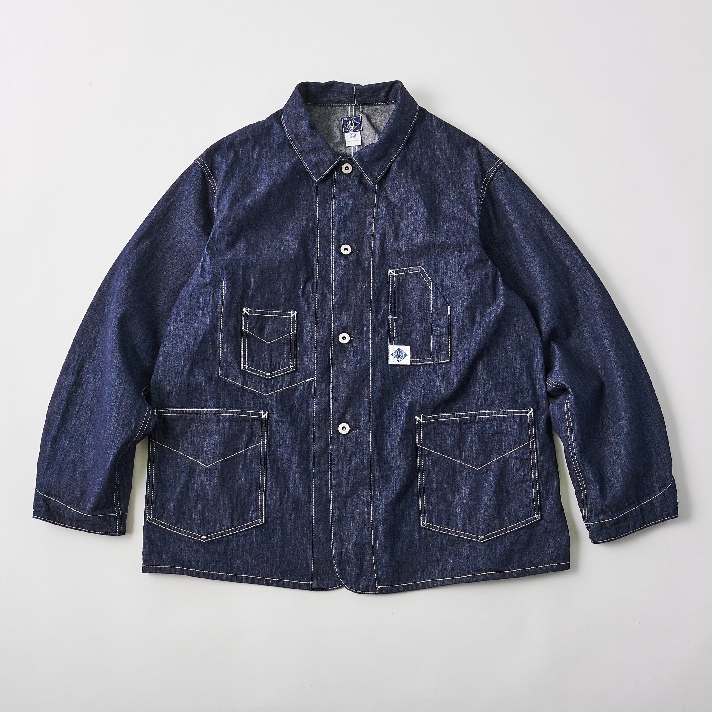 #1111 DeLuxe Railroader 01 : 10 oz denim indigo