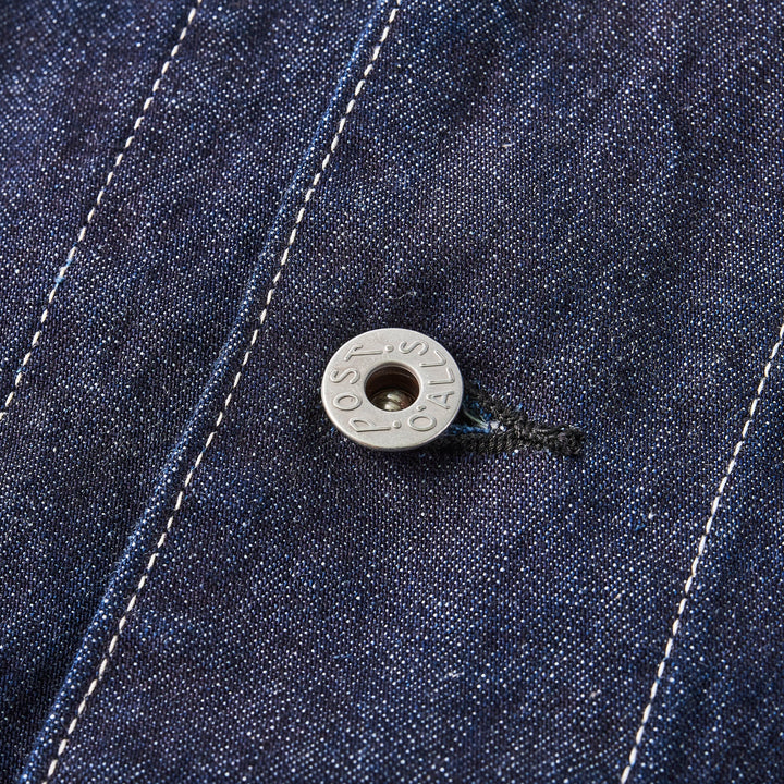 1111 DeLuxe Railroader 01 : 10 oz denim indigo – POST OʼALLS