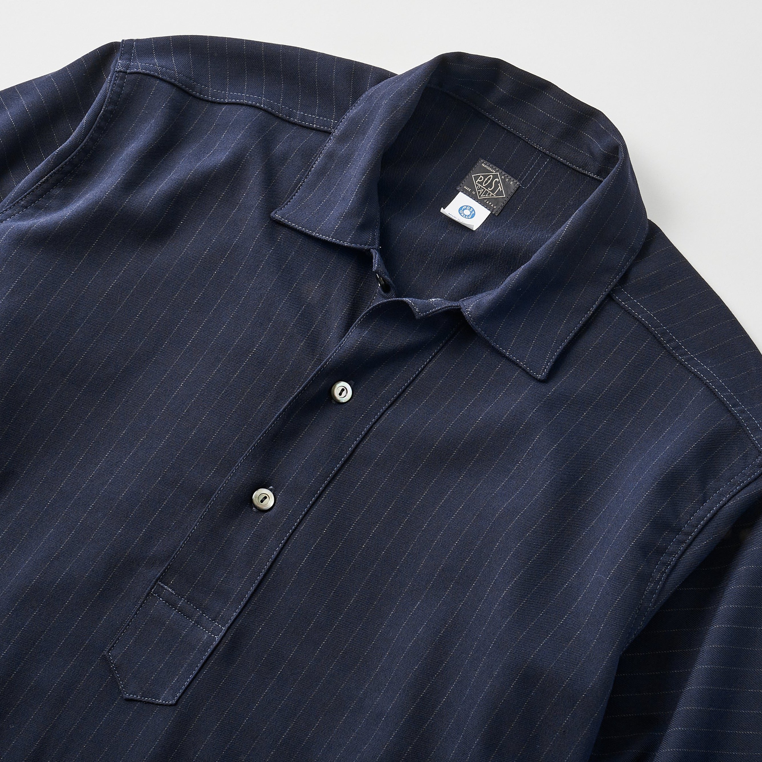 #3207-PSS CRAFTMASTER 3 : poly suiting stripe navy