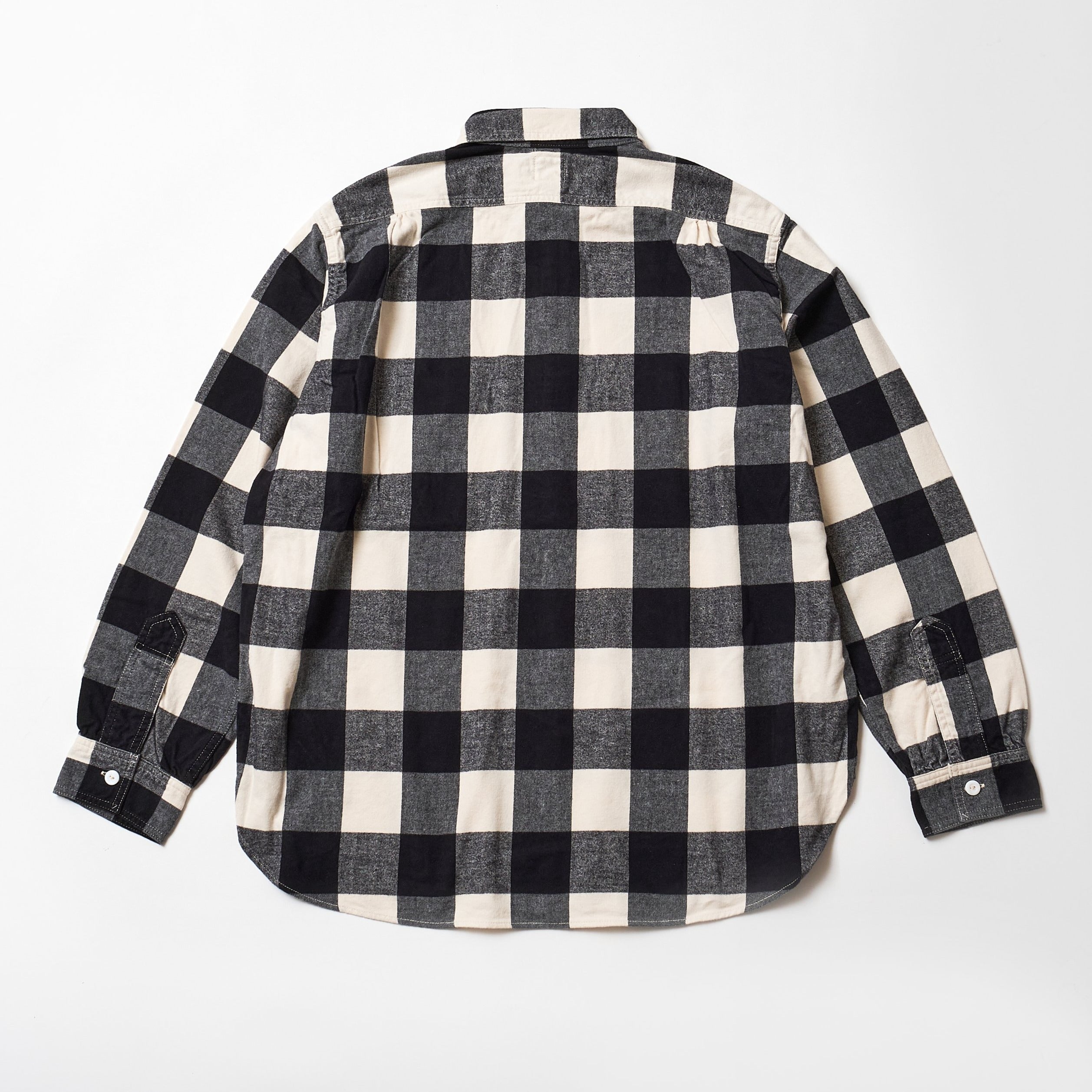 #3208 De Luxe CF2 : cotton flannel block check black x white