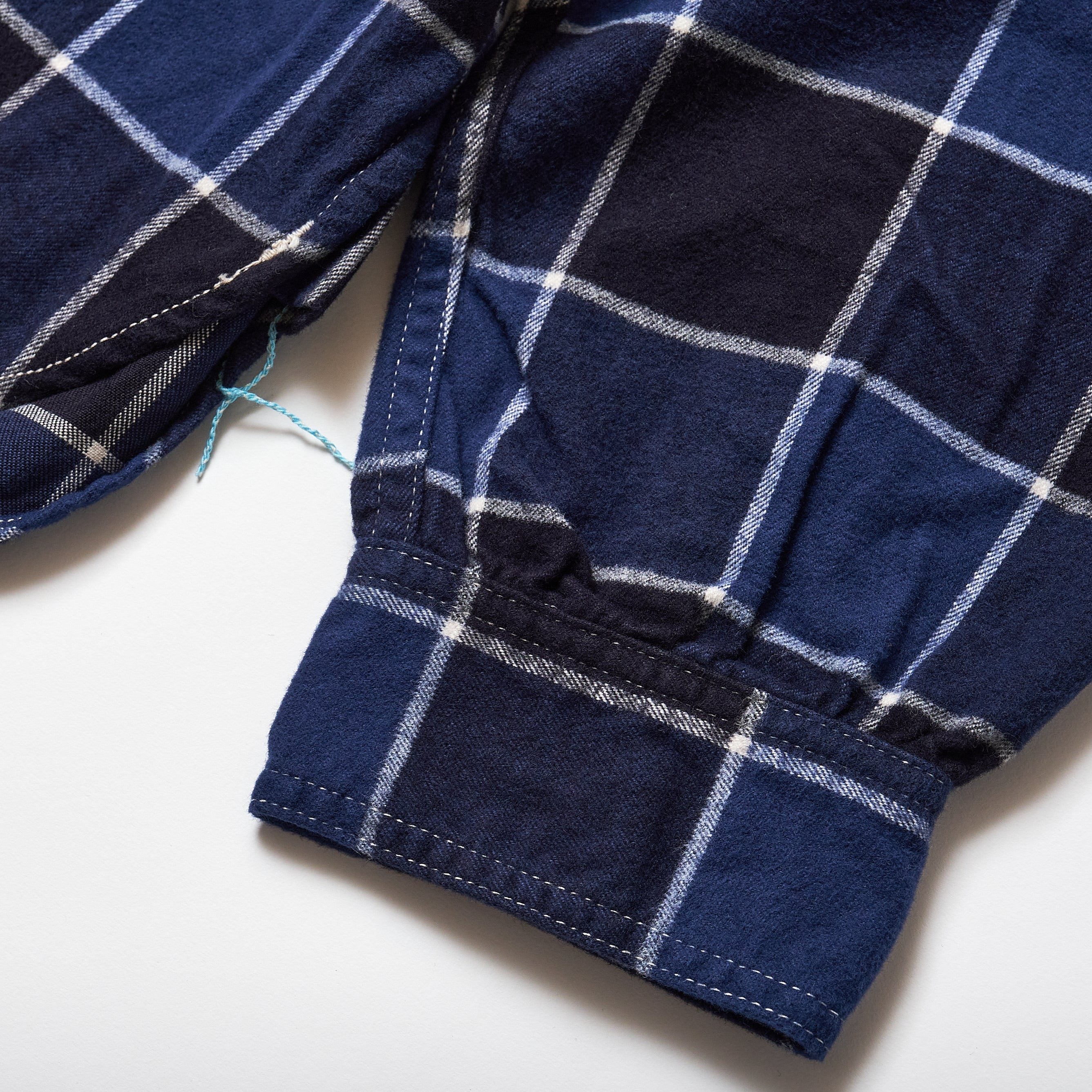 #3208 De Luxe CF3 : cotton flannel block plaid navy plaid
