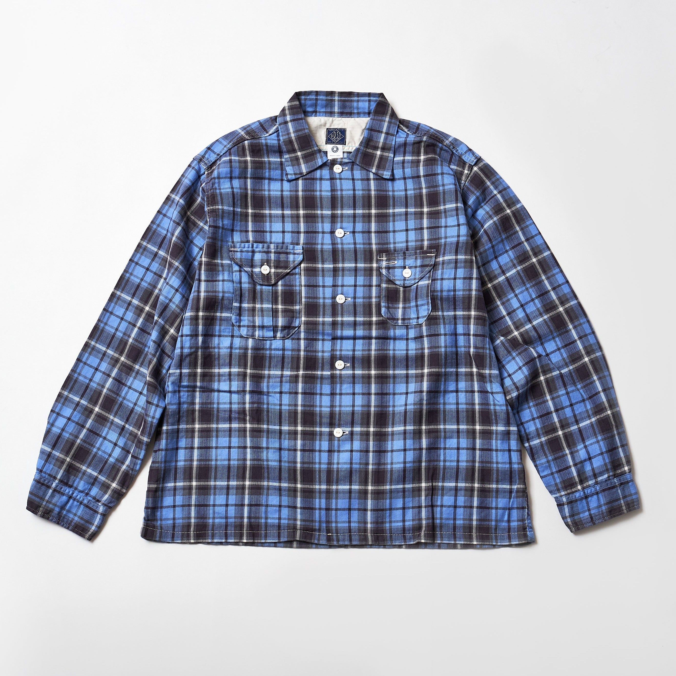 #3209 EZ Cruzer CF5 : cotton flannel check lt. blue plaid