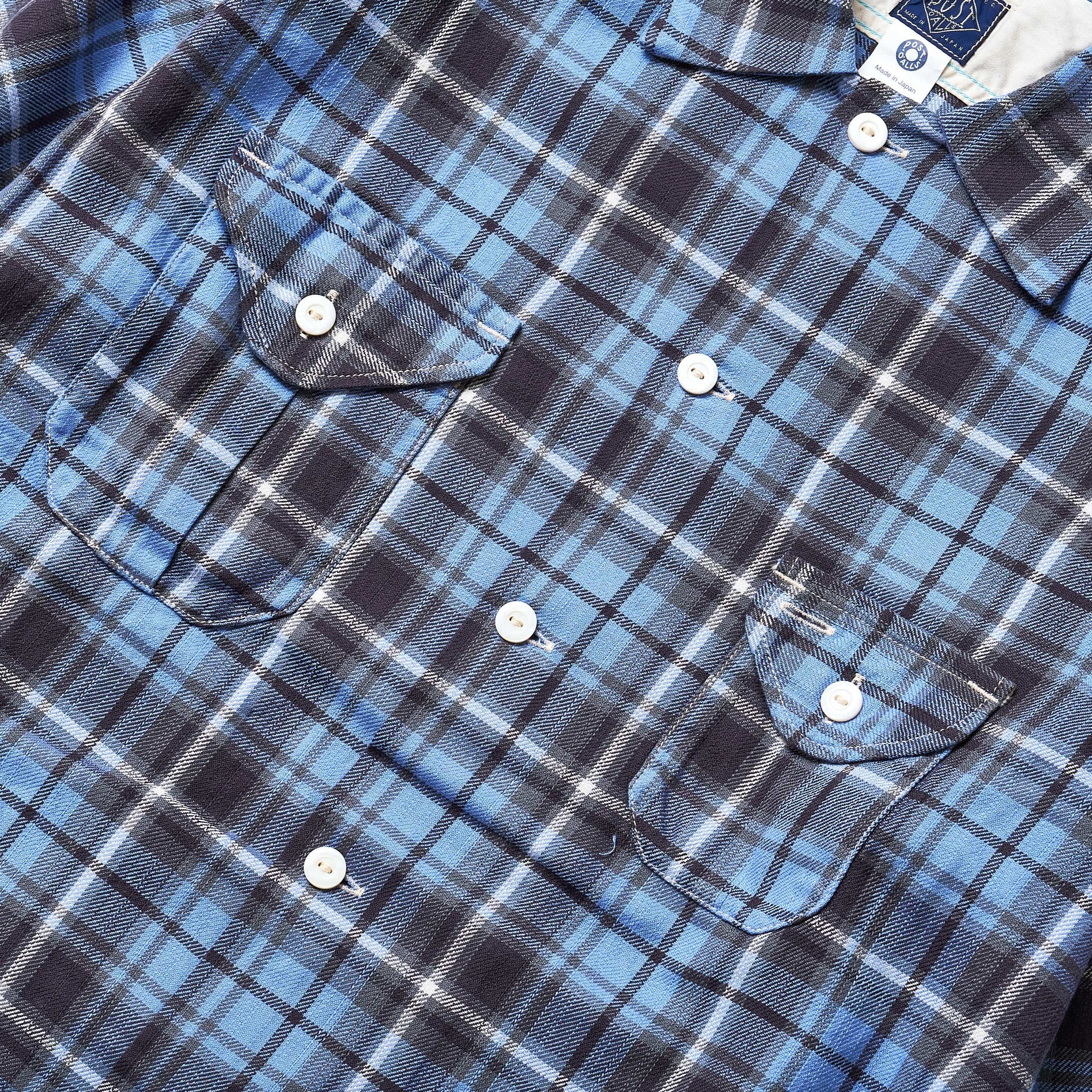 #3209 EZ Cruzer CF5 : cotton flannel check lt. blue plaid