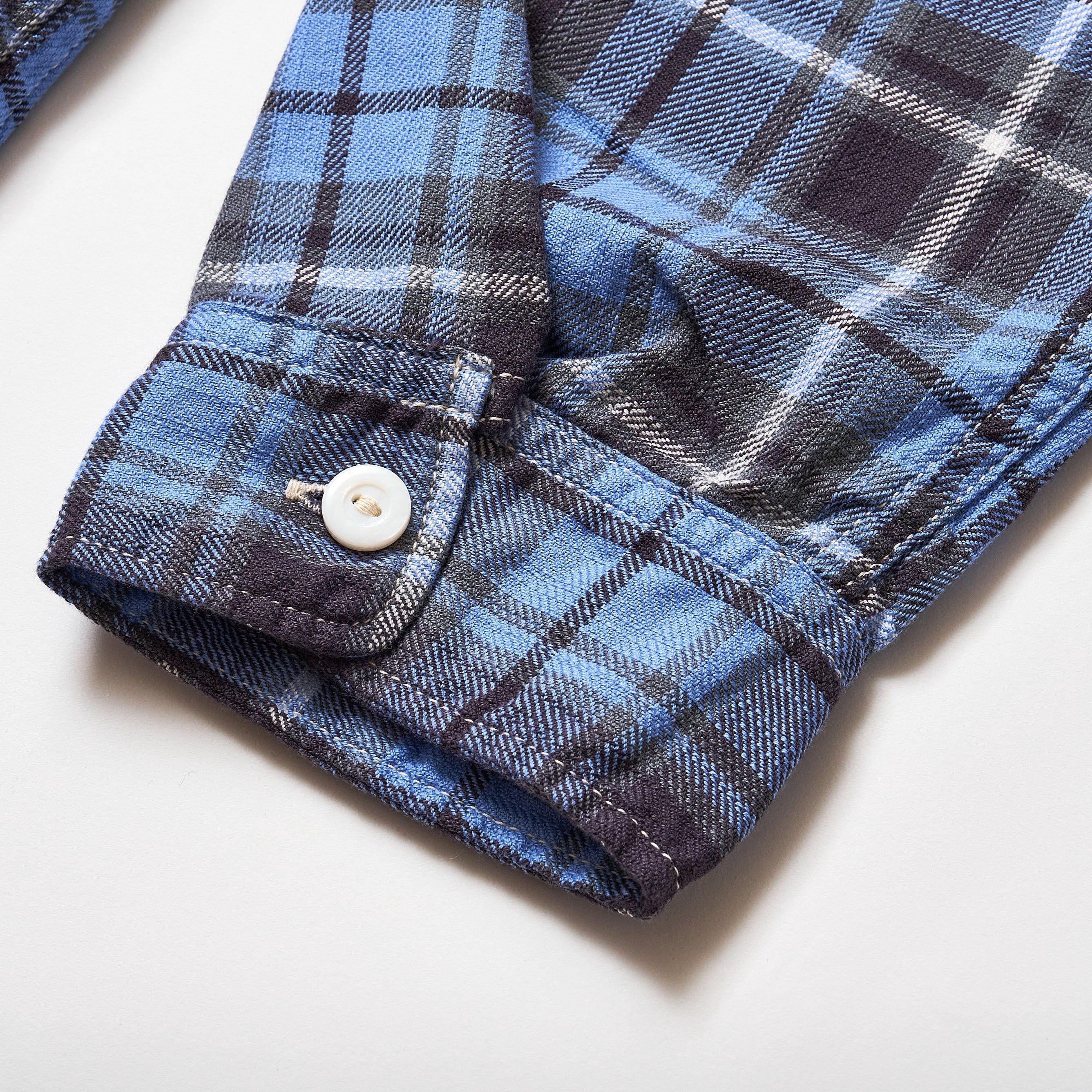 #3209 EZ Cruzer CF5 : cotton flannel check lt. blue plaid