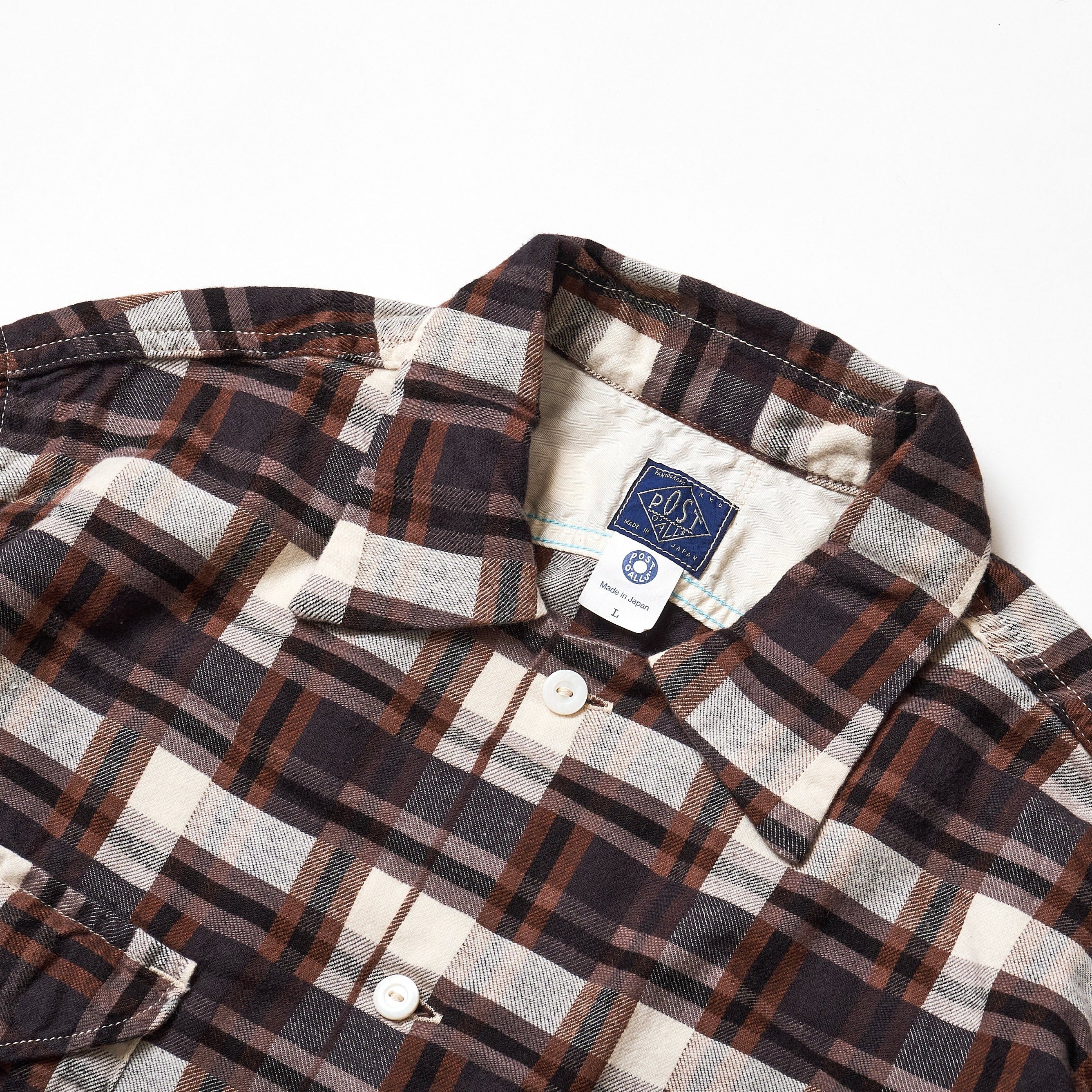 #3209 EZ Cruzer CF7 : cotton flannel plaid gray x brown 