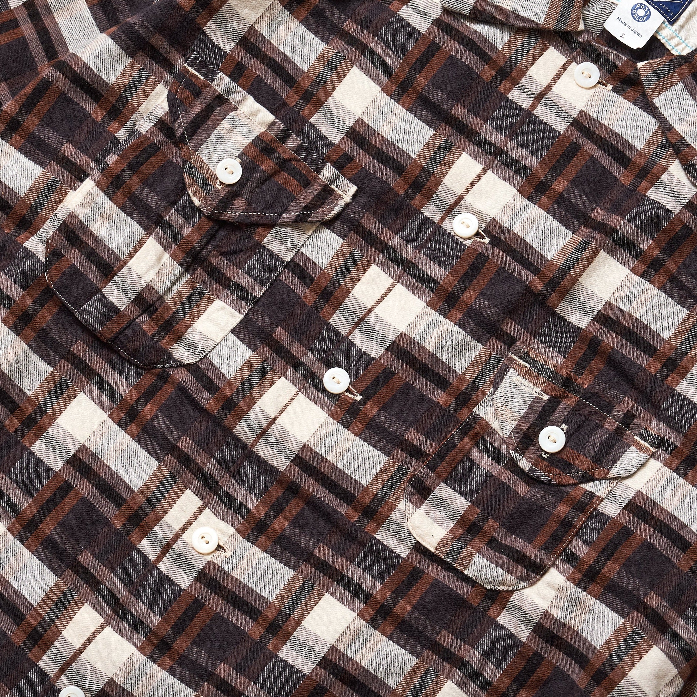#3209 EZ Cruzer CF7 : cotton flannel plaid gray x brown 