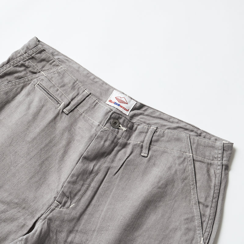 Post Overalls x Battenwear : New Maker Shorts Color Denim grey
