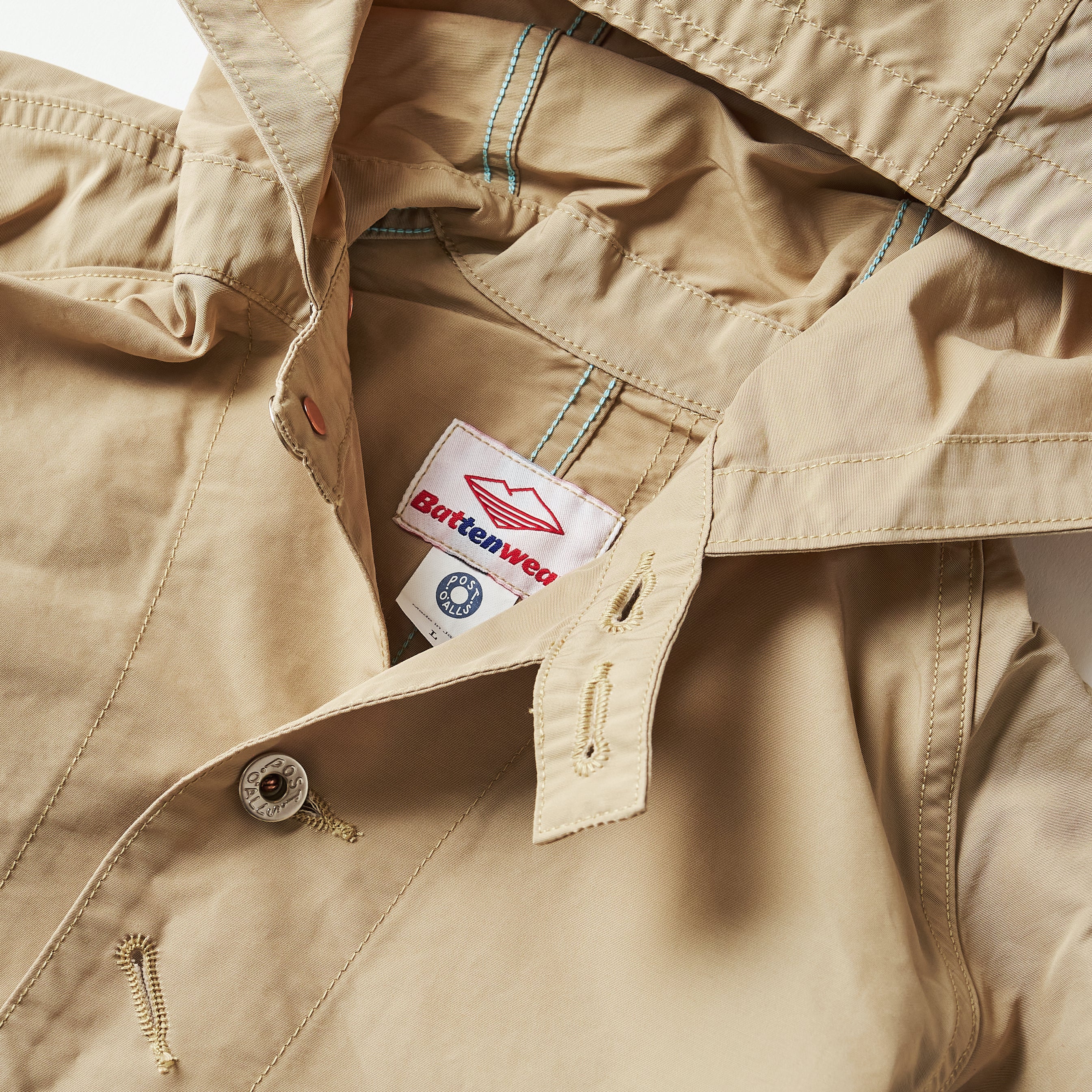 Post Overalls x Battenwear SWEETBEAR w/Hood : 60/40 Cloth beige