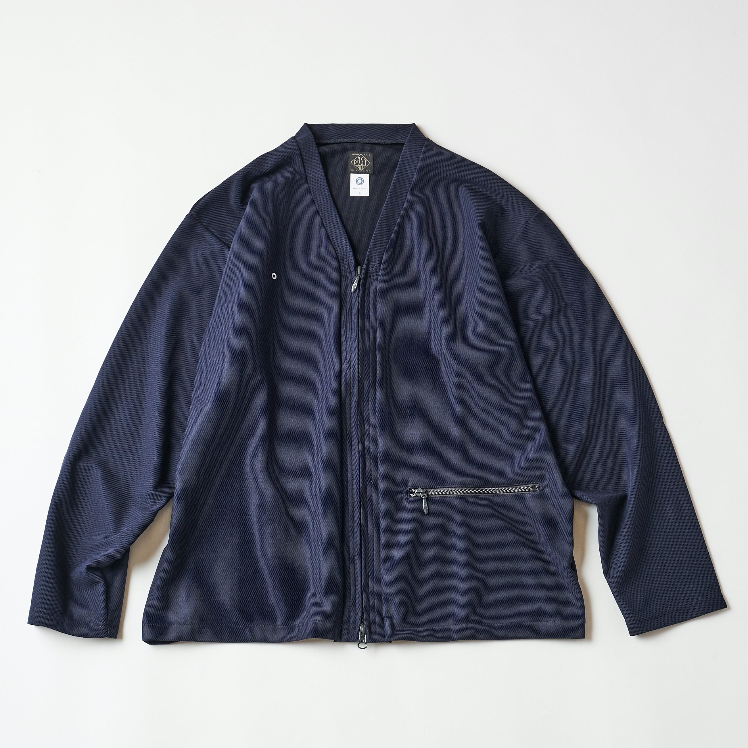 #3609 PKN E-Z Zip Cardigan : poly knit navy